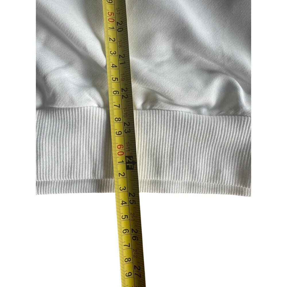 Oversized Neon Stripe Sweatshirt White Pink Blue Lime XL Retro Y2K - Picture 8 of 8